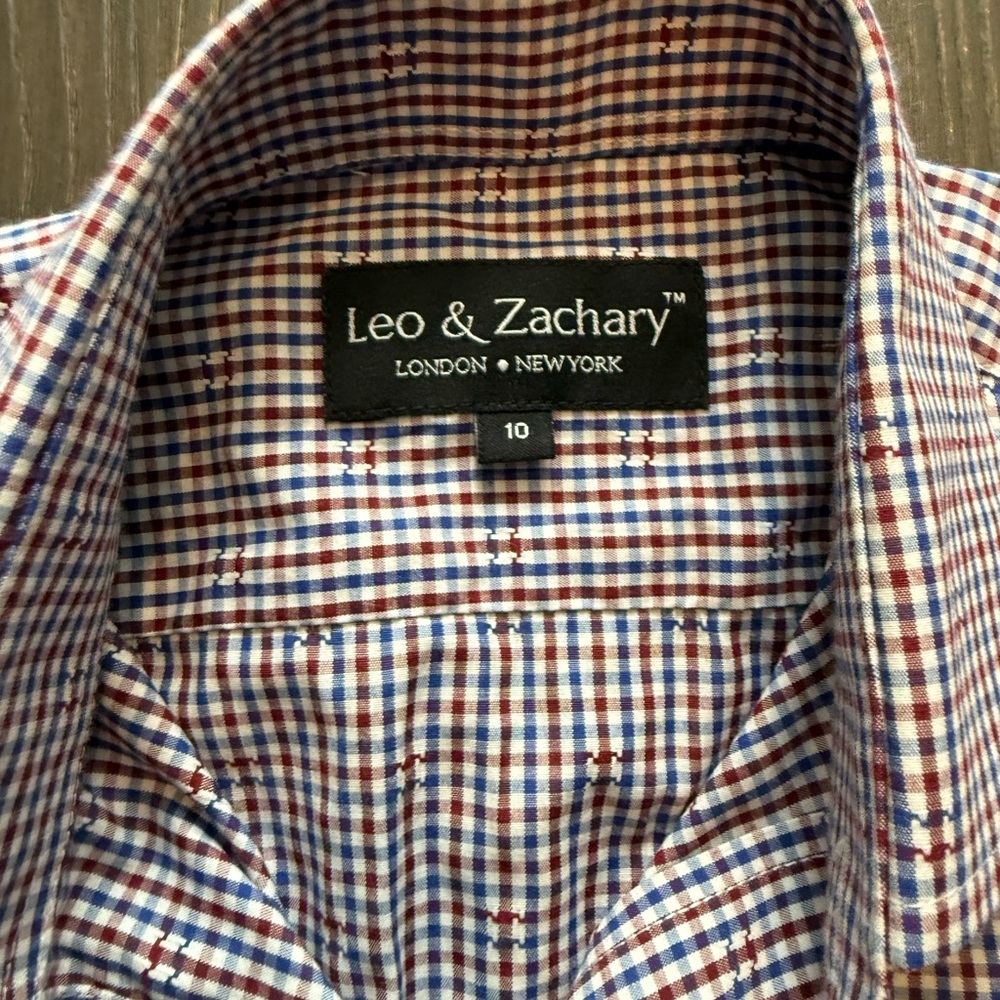 Kids Checkered Button Down Shirt